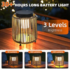 Outdoor Solar Lantern for Patio Waterproof, Rechargeable Table Lamp - Image 4