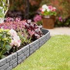 10 Pcs - Landscape Edging Faux Stone Garden Edging Border,17FT,7 in Tall Decorative Stone-Look Garden Border for Flower Bed Edging,Lawn,Landscaped Yard,Trees and Gardens,Grey - Image 5