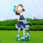 18.11Inch Resin Fairy Girl Statue Waterproof Outdoor Garden Patio Lawn Decor Figurine - Image 6