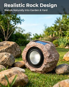 Solar Rock Lights Outdoor 2 Pack, Landscape Spotlight Faux Rock Lights Yard - Image 4