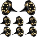 Ground Lights, Solar Lights Outdoor Disk Underground Lamp(Warm Side-Warm,4Pcs) by Unknown