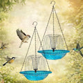 Solar Cascade Hanging Bird Bath Fountain, 9.25" W Metal Solar Powered Birdbath with Water Pump, Large Humming Birds Baths Fountains for Outdoor Garden Decor (Single Layer*2) by Unknown