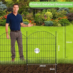 Decorative Garden Fence, 32in (H) x 24ft(L) No Dig Fence - Image 2