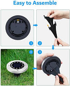 Biling Solar Ground Lights Outdoor Bright Waterproof 8 Pack White - Image 7