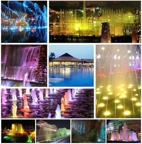 Submersible LED Light - RGB With Remote Control Pool Underwater Light, AC 12/24V Spotlight Led Beam Light, IP68 Waterproof Underwater Landscape Lights, For Pool, Fountain, Pond Lighting(White,3W) - Image 7