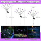 Solar Firefly Lights Outdoor Purple Halloween Garden Decor 4 Pack - Image 4