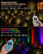 RGBW Low Voltage Landscape Lights, 10W Color Changing LED Well Lights with 40 Connectors, IP68 Waterproof Outdoor In-Ground Lights for Pathway Garden Yard Tree, 12V-24V (10 Pack) - Image 3