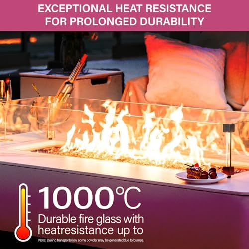 NUPICK 10 Pound Fire Glass, 1/4 Inch Reflective Fire Pit Glass - Image 4