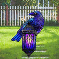 Gothic Halloween Raven Autumn Acrylic Suncatcher by AVAGAN