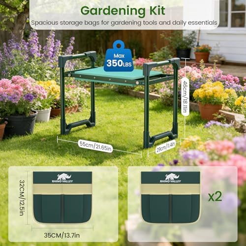 Garden Kneeler and Seat Foldable Gardening Stool Foldable Gardening Bench - Image 2