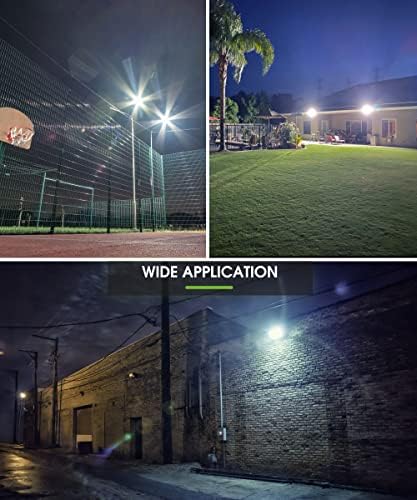 L LOHAS LED Dusk to Dawn Outdoor Lighting Plug in Flood Lights 6000K - Image 6