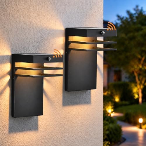 2 Pack Dusk to Dawn Black Outdoor Wall Lights, Hardwired Exterior Sconces by Ourcollectionlightfixturesareinanarrayofstylescolorsmaterialsandfinisheschoosefromwhatyouloveatthebest