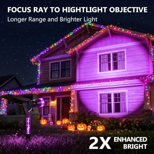 DenicMic Solar Spot Lights Outdoor Waterproof Purple Lens LED 4 Pack - Image 2
