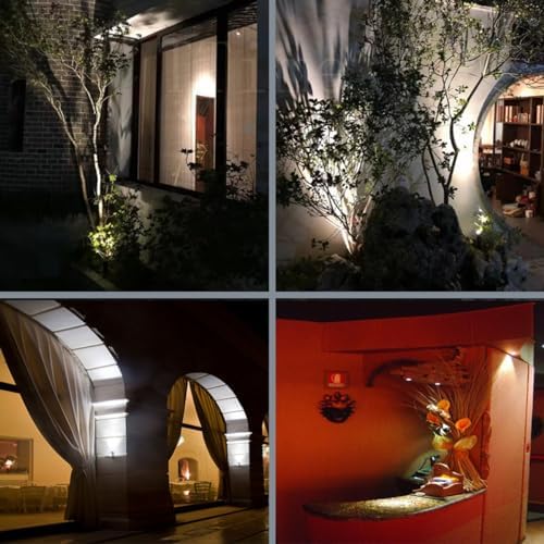 LED Landscape Spotlights- Mini Anti-Glare, 3W 12V-24V DC, IP67 Waterproof Garden Lights,Outdoor Decorative Lamps,Warm White 3000K, Black - Image 4