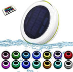 Waterproof IP68 Remote Colorful Changing 1000mAh RGB Solar Floating Pool Lights Waterproof Pond Light Colorful LED Night Lights for Garden Swimming Pool Fountain Pool Decor Led Light by LilonzonSolarLights