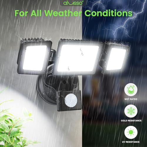 ALUSSO Motion Sensor Outdoor Lights with Remote 40W 4000LM Flood Light 120V - Image 6