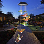 Butterfly Color Changing Solar Wind Chimes Outdoor, for mom, Women,Grandma,Daughter,Aunt,Friend,Wife,Sister.Yard Decor Birthday Gifts,Gardening Gift for Christmas - Image 2