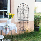 Trellis for Climbing Plants 59" H x 22" W Metal Unique Design Decorative Garden Structure Weather-Resistant Trellises Outdoor Decor Flowers Roses Vine Ivy Clematis 1 Pack - Image 5