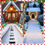 Suzile 50 Pcs Christmas Plastic Light Stakes 15'' Tall Xmas Yard Stakes - Image 4