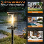 Solar Pathway Lights Outdoor Waterproof – 8 Pack Bright Solar Powered Garden Lights with Auto On/Off, IP65 LED Landscape Lighting for Walkway Patio Lawn Yard Decor - Image 5