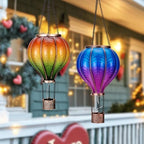 TERESA'S COLLECTIONS 2 Pack Hot Air Balloon Solar Lanterns, 17.7 Inch - Image 3