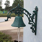 Dinner Bell Outdoor Dinner Bell Made for Ranch House Family Front Door Interior Exterior Décor | Wall Hanging Mount Heavy Cast Solid Iron Decoration Cast Iron Bell - Image 5