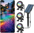 T-SUN Solar Pond Lights, 3-in-1 RGB Solar Underwater Pond Lights by T-SUN