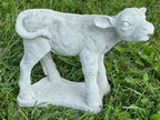 Standing Calf Concrete Statue Farm Animal Decoration Baby Cow Figurine Outdoor Real Size Calf Figure Garden Decor - Image 2
