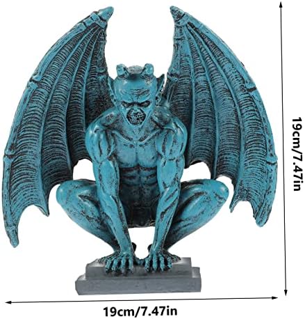 Gothic Resin Statue with Wings Unique Garden Decor for Lawn and Home Multipurpose Demon Figurine for Outdoor and Indoor Display Holidays and Special Occasions - Image 2