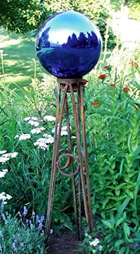 Echo Valley 8100 10-Inch Glass Gazing Globe, Mirror Finish, Blue - Image 3