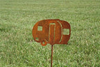 Hobby and Leisure Style Rustic or Powder Coated Metal Garden Stake or Stand (Small RV Teardrop Camper 21" Tall Including Stake, Naturally Rusted) - Image 5