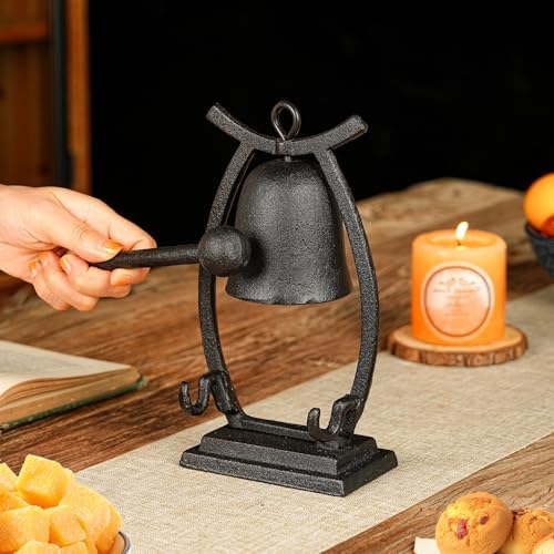 Sungmor Cast Iron Dinner Bell with Striker - Vintage Design - Image 6
