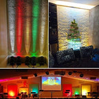 Kiven LED Flood Light with Automatic Timer 7W Background Light US Plug RGB Light with Remote Control,Indoor Color Changing Floodlight Uplight for Party,Halloween,Christmas - Image 6