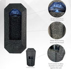 XBrand 23.3" H Black Wall Fountain with LED Light - Image 3