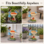 Solar Fairy Statues for Garden Decor: IP65 Waterproof Resin - Image 6