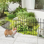 26” x 12’ No-Dig Metal Garden Fence with Stakes, Panels Fencing for Dogs - Image 2