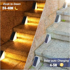 VOLISUN Solar Step Lights for Outside 12 Pack, Solar Stair Lights Outdoor - Image 2