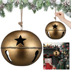 Civaner 1 Pcs 8 Inch Giant Metal Christmas Bronze Jingle Bell by Civaner