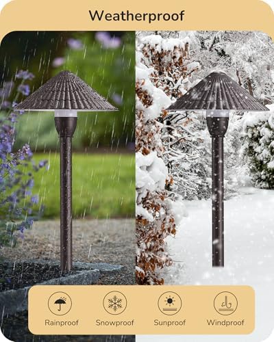 EDISHINE Low Voltage Landscape Lights, 5CCT Outdoor Walkway Lights 12 Pack - Image 5