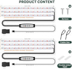 SDOVUERC 16'' 3 Bars Grow Light Strips for Indoor Shelves Plants Growing. - Image 2