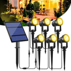 T-SUNUS Solar Landscape Spotlights 6-in-1 Warm White 3000K Outdoor Garden by T-SUNUSLighting
