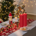 4"x12" Large Outdoor Waterproof Red Flickering Flameless LED Battery Operated Pillar Candles with Remote & Timer, Pack of 2 for Party, Wedding, Patio, Porch & Christmas Decor - Image 3