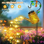 Solar Lights Outdoor, Dragonfly Watering Can Lantern, Garden Decor for Yard - Image 2