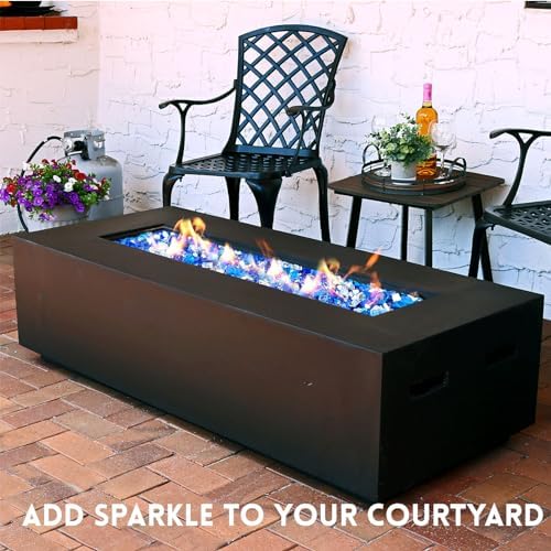 GasSaf 1/2 Inch Blended Fire Glass Reflective Tempered Fireglass, 10 lb - Image 6