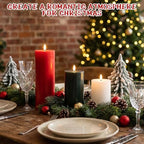 Retisee 3 Pcs 6/8/12" Christmas Flameless LED Candles Decorations for Home - Image 3