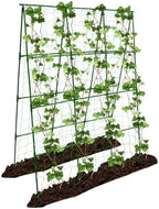 Large A-Frame Garden Trellis for Tomatoes, Cucumbers & Heavy Climbing Plants - Rust-Resistant, Heavy-Duty Steel, Perfect for Outdoor Gardens & Vertical Gardening(47" W x 63" H) by Unknown