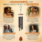32 Inch Memorial Wind Chimes for Loss of Loved One, in Memory Sympathy Gift - Image 6