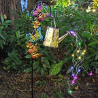 Solar Lanterns Outdoor Watering Can Shape Landscape Lantern - Image 2