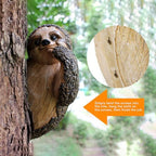 Sloth Tree Hugger, Summer Outdoor Yard Decorations, Resin Tree Peeker Statue, Tree Faces Decor Outdoor, Garden Decor Sloth Gift for Housewarming, Handmade with Details, Durable & Waterproof - Image 4