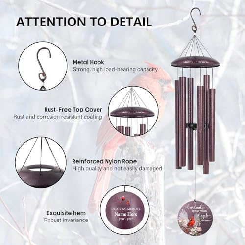 Memorial Wind Chimes for Loss of Loved One/Mom/Dad - Image 4